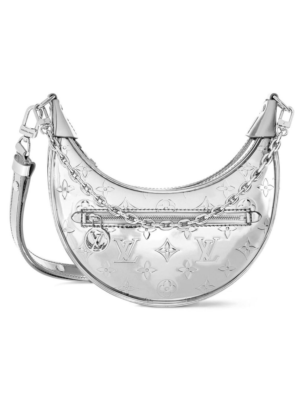 NEW Louis Vuitton Metallic Silver Ski Collection Loop Bag *Limited Edition*
